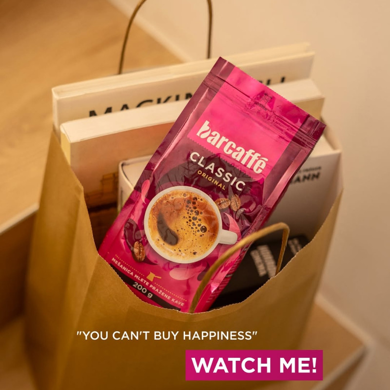 A bag full of little joys: good books and Barcaffè. Because sometimes, happiness really does come in a paper bag. ☕📚