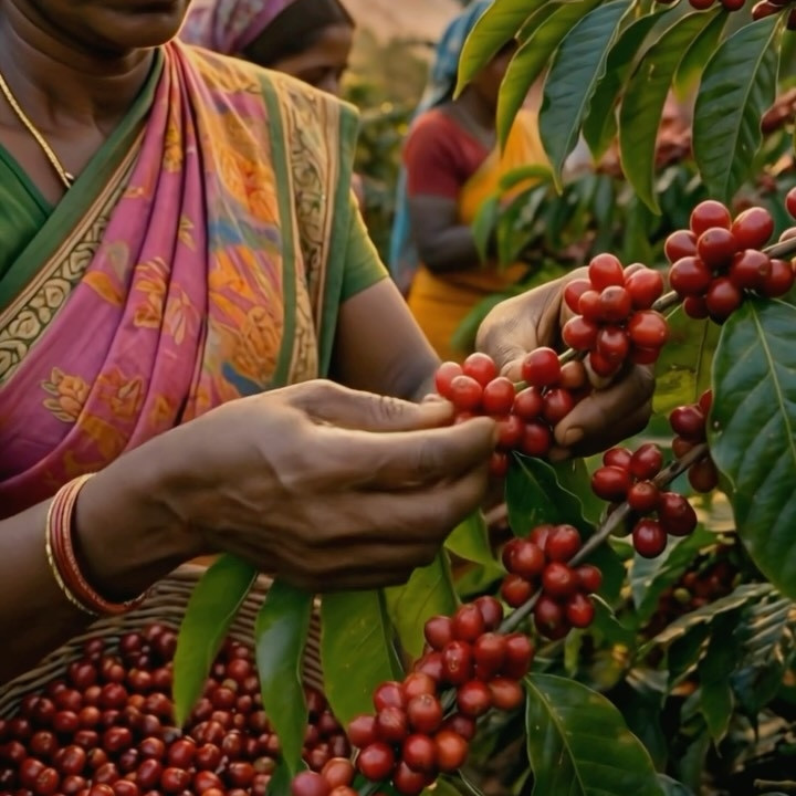 Behind every perfect espresso, there is a human connection.

Deep in the hills of India, local farmers bring this journey to life with true passion. From hand-picked cherries to your daily cup, every bean carries the raw spirit of the people and thei...