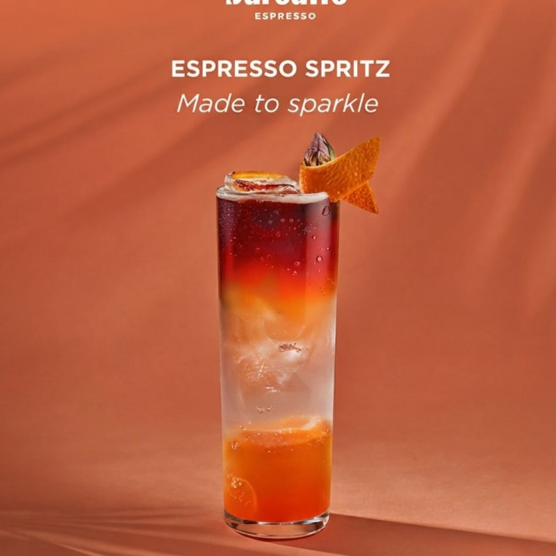 Bright flavours, refreshing layers, endless summer vibes. Find Barcaffè Espresso Spritz in selected venues.