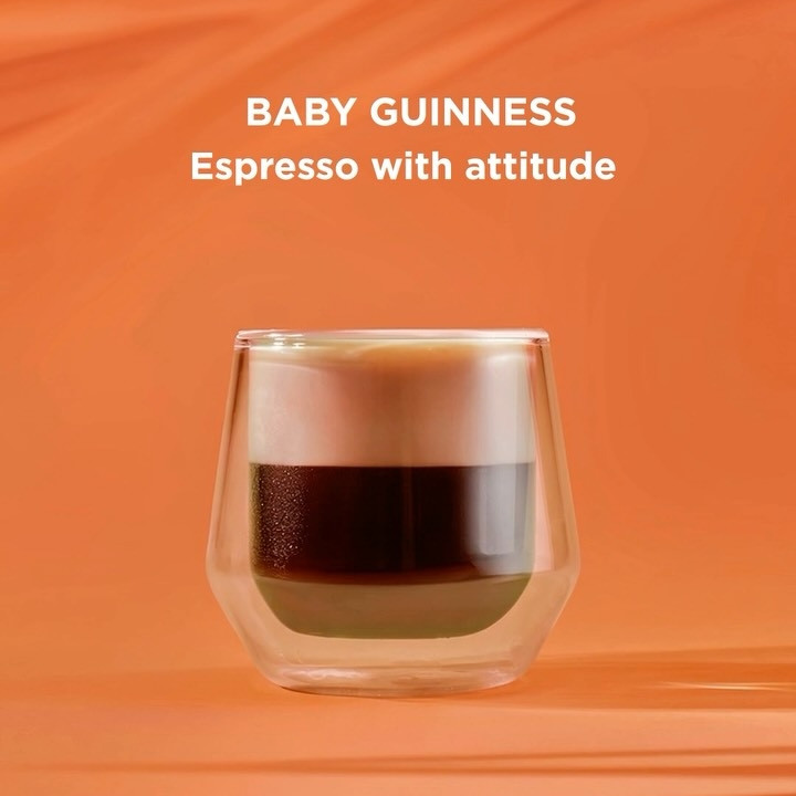 Creamy, irresistible, and perfectly balanced. Find Barcaffè Baby Guinness in selected venues.
 
*This video contains AI-generated elements.
