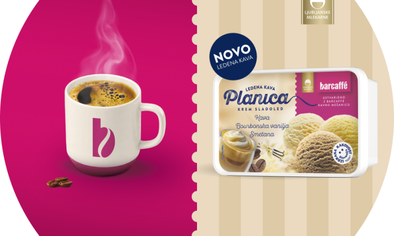 Popolna poletna osvežitev: Legendarni znamki združili moči v novem sladoledu Planica X Barcaffè!