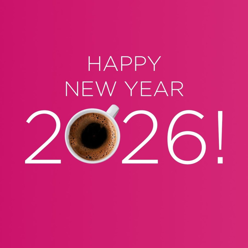 Good morning, 2026! ☕✨

May the new year bring warm moments, fresh beginnings, and little rituals that make every day feel special.
Wishing you balance, curiosity, calm and plenty of reasons to smile.

Thank you for sharing your coffee moments with...