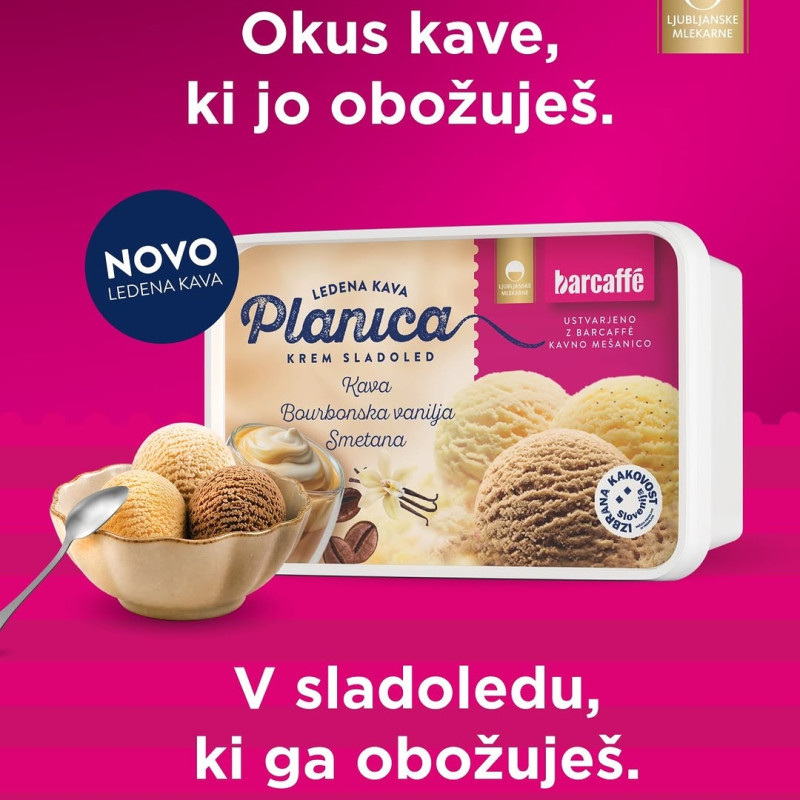 Okus Barcaffè kave zdaj tudi v sladoledu. ☕🍦

Skupaj z @ljubljanskemlekarne smo ustvarili nov sladoled, ki se popolno prilaga k poletnim ledenim kavam. 
Planica x Barcaffè - popolna poletna osvežitev za vse ljubitelje kave in sladoleda. 😍

Na volj...