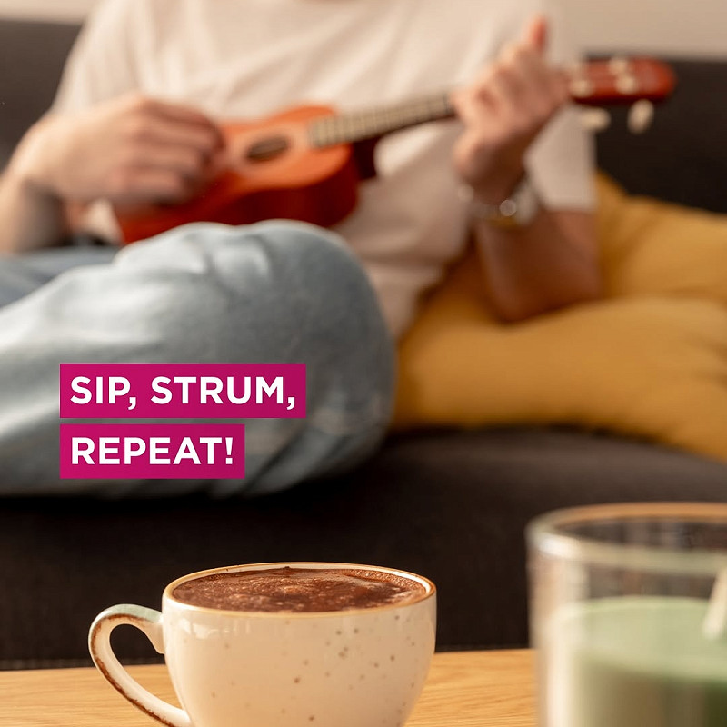 Some people play for the stage, others play for the soul. 🎵☕✨
Paying an instrument isn’t just a hobby, it’s a feeling, a moment, a rhythm that stays with you. So sip, strum, play, repeat.