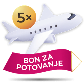 5 X BON ZA POTOVANJE V VREDNOSTI 1.500 EUR  Z AGENCIJO SONČEK