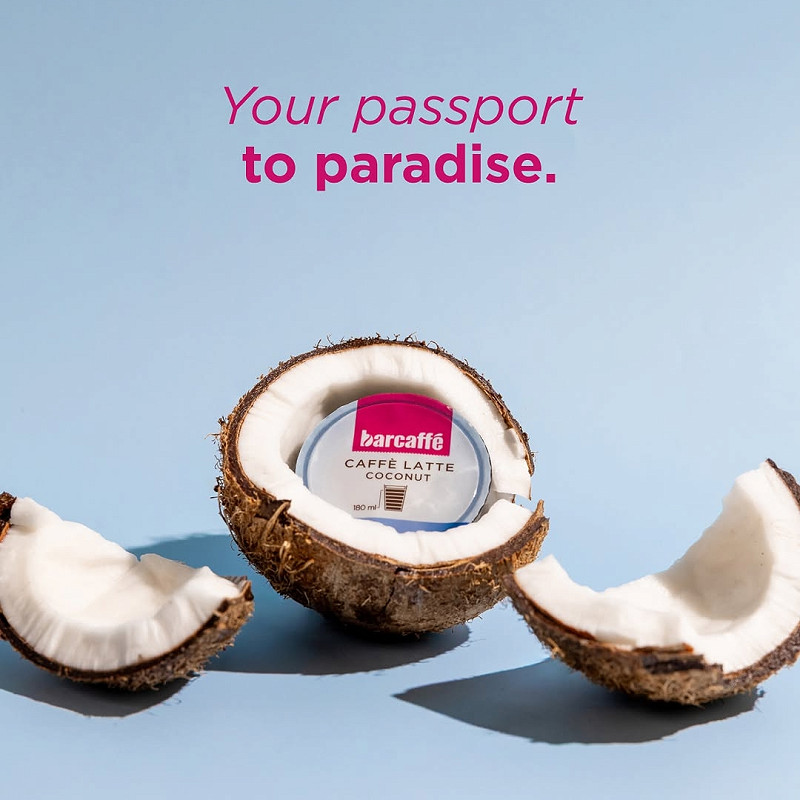 Stuck at the office but dreaming of palm trees and ocean breeze? 🌴
Let the tropical taste of Barcaffè Caffè Latte Coconut take you there. Pop the capsule, add some ice and drift into a mini island escape. 🥥